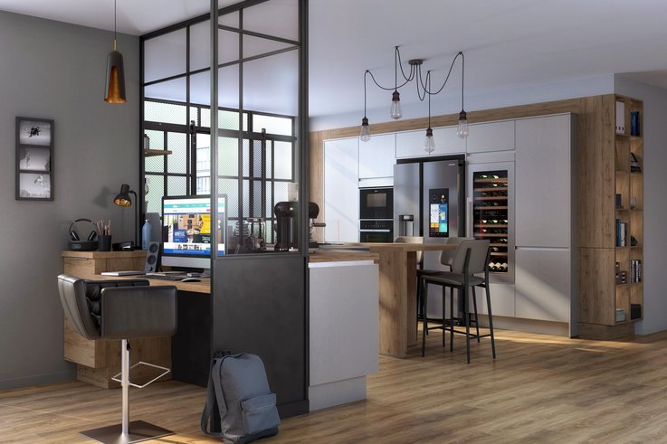 [Translate to English:] Cuisine fusion avec ilot central